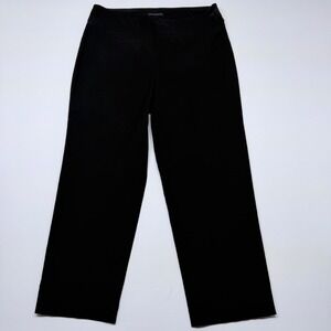Counterparts Womens 1X Black Pull On Straight Leg Dress Pants 210990088HA